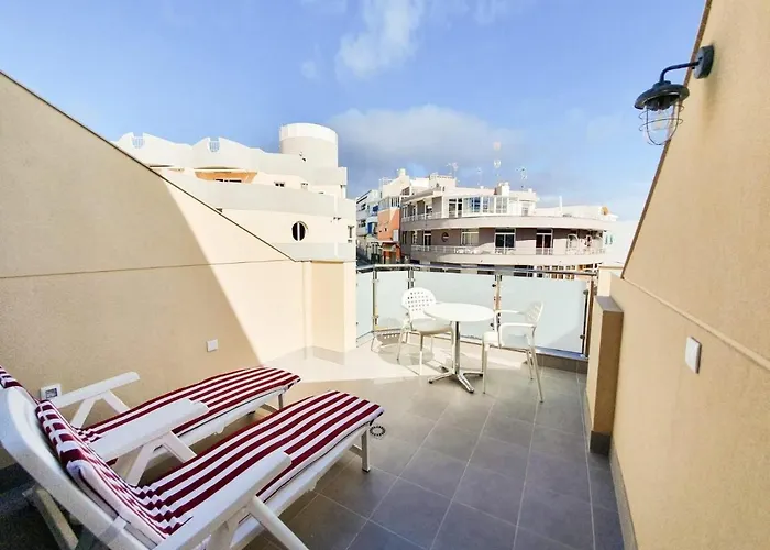 3Arguineguin Terrasse Apart Next To Beach