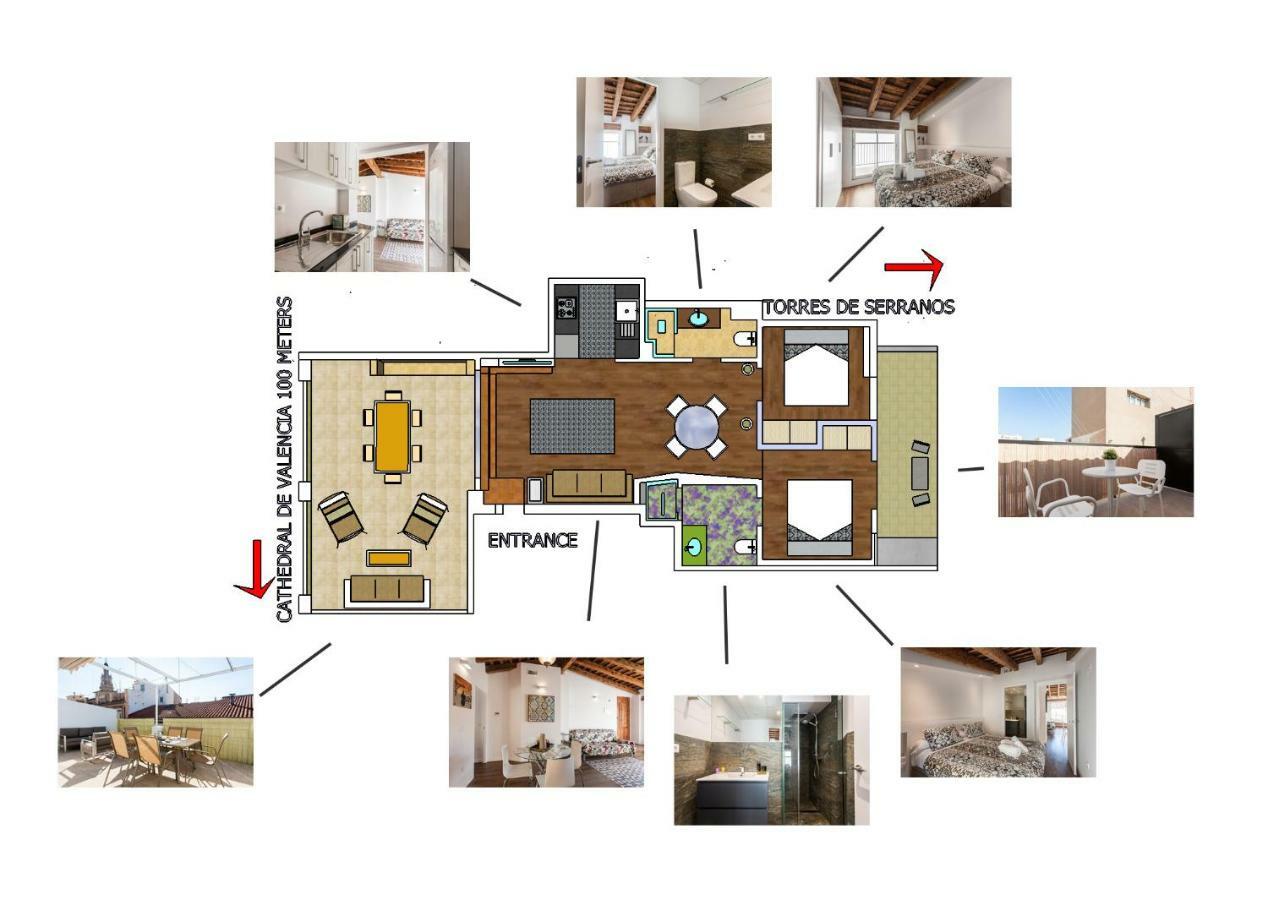 Apartment Florit Flats - Center 2br 2ba Attic Terrace View Wifi Ac *