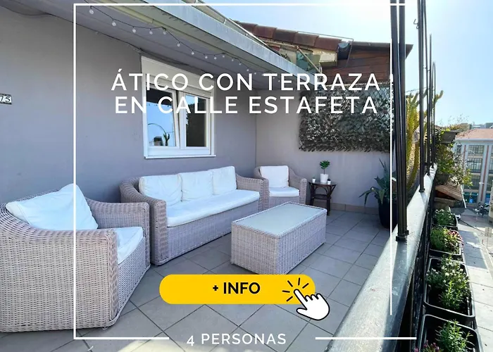 Top Apartment Atico Con Terraza Con Vistas Al Encierro San Fermin