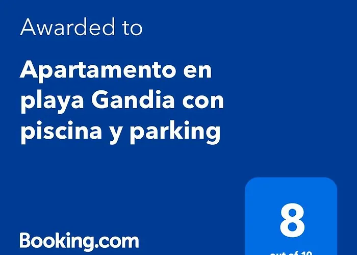Apartamento En Playa Gandia Con Piscina Y Parking