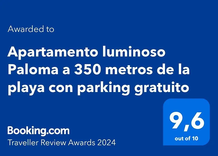 Apartamento luminoso Paloma a 350 metros de la playa con parking gratuito
