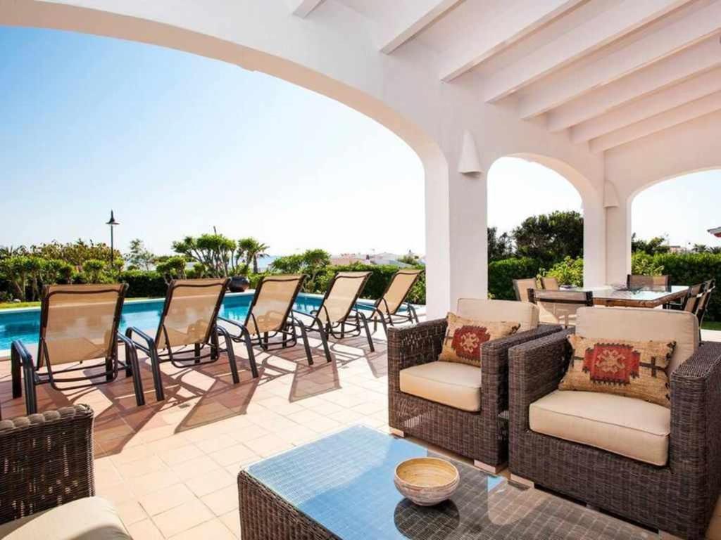 Villa Bini Oran Gran Piscina Vistas Al Mar Cerca De La Playa Binibeca