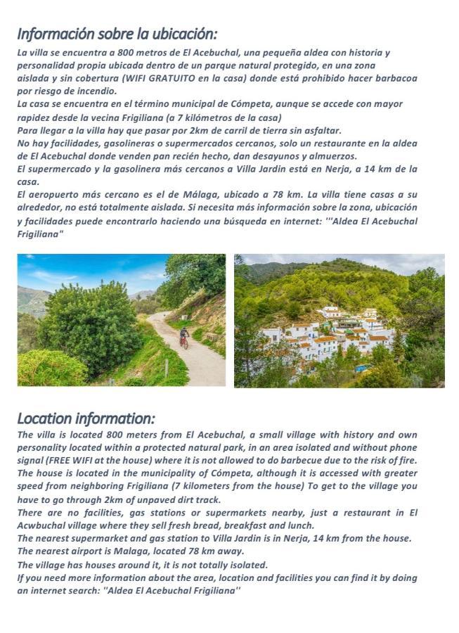 Jardin Piscina Climatizada * Frigiliana