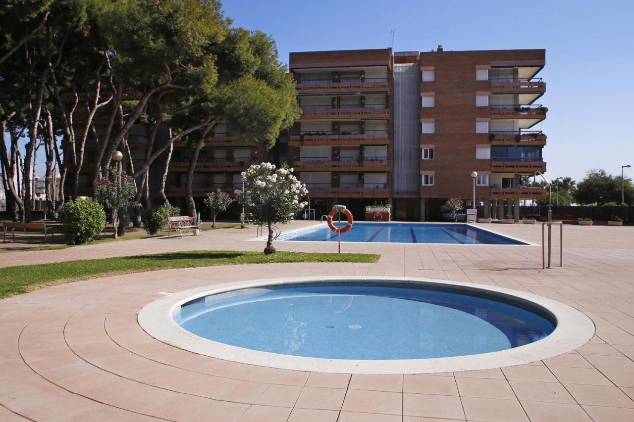 At046 Els Pins, 1ra Linea De La Playa, Piscina, Airco, Aparcamiento Apartment Torredembarra
