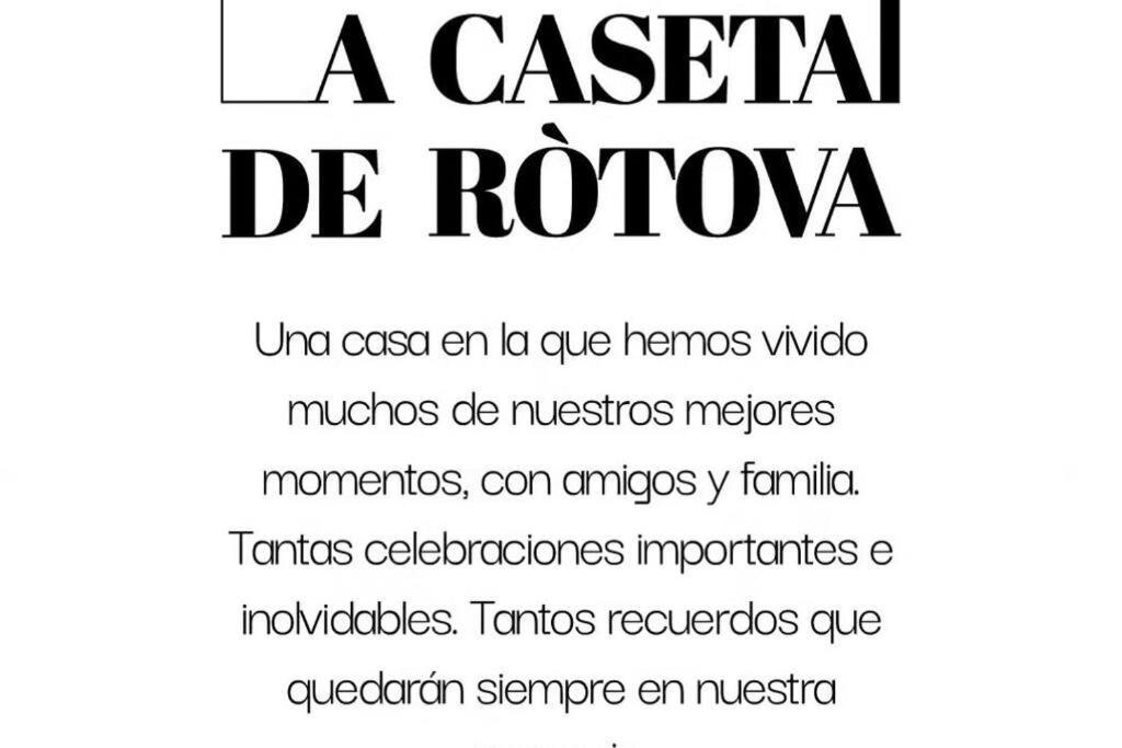 La Caseta De Rotova - Casa Rural Para Desconectar Chalet