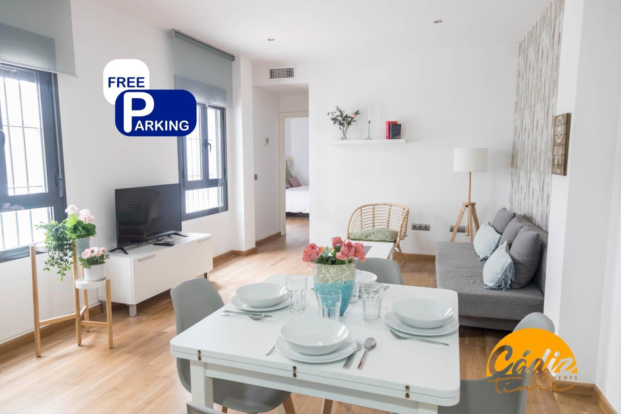 Apartamento Caleta - Free Parking - Wifi - Petfriendly - Ecofriendly Cádiz