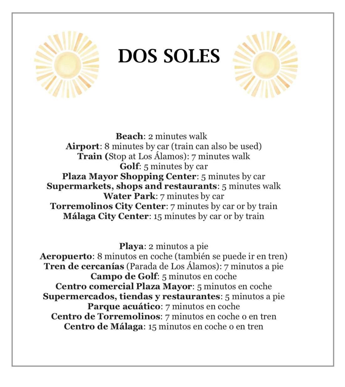 Dos Soles - Only 100 Meters From Apartamento
