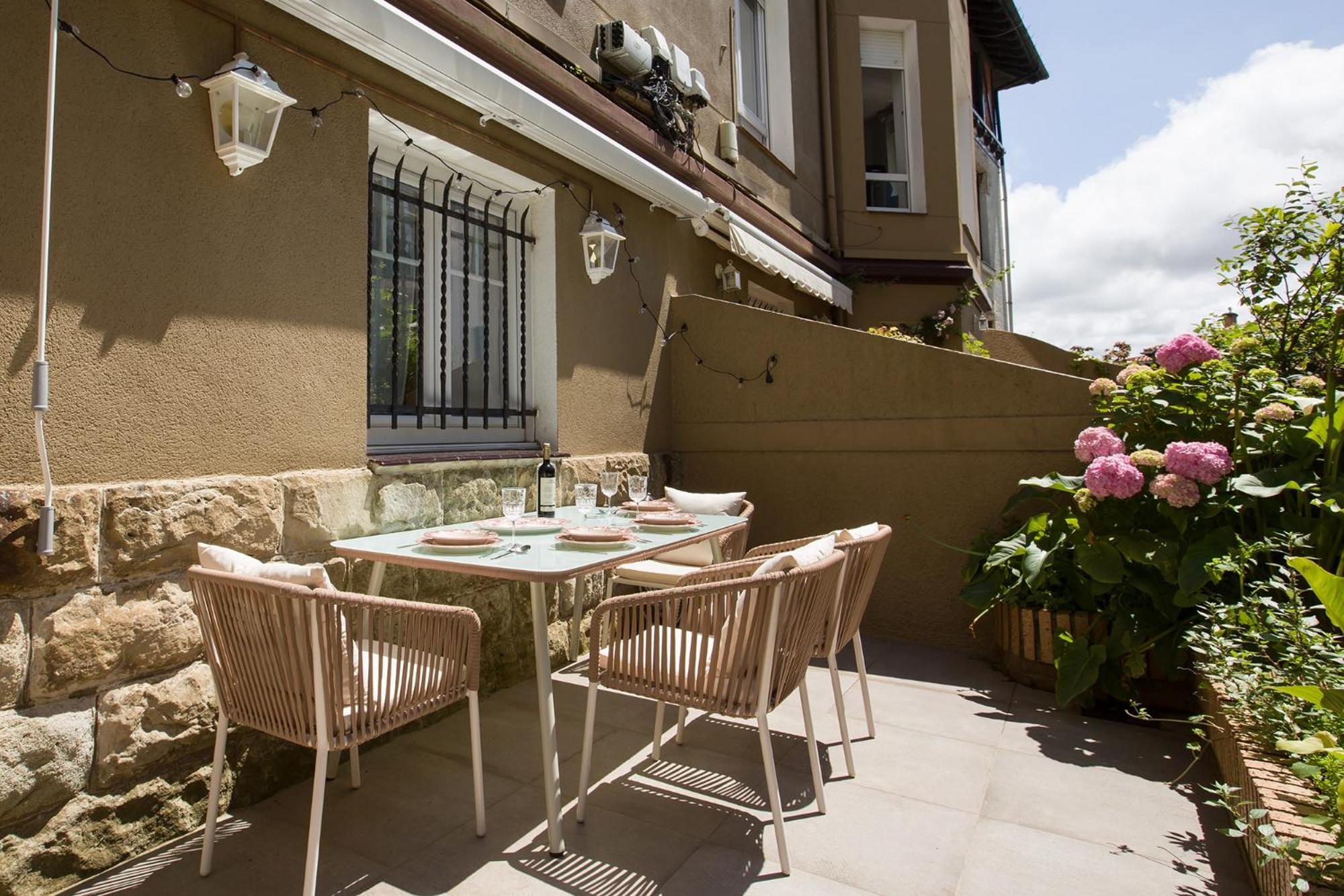 Terraza 3 Min Andando A La Playa Apartment Getxo