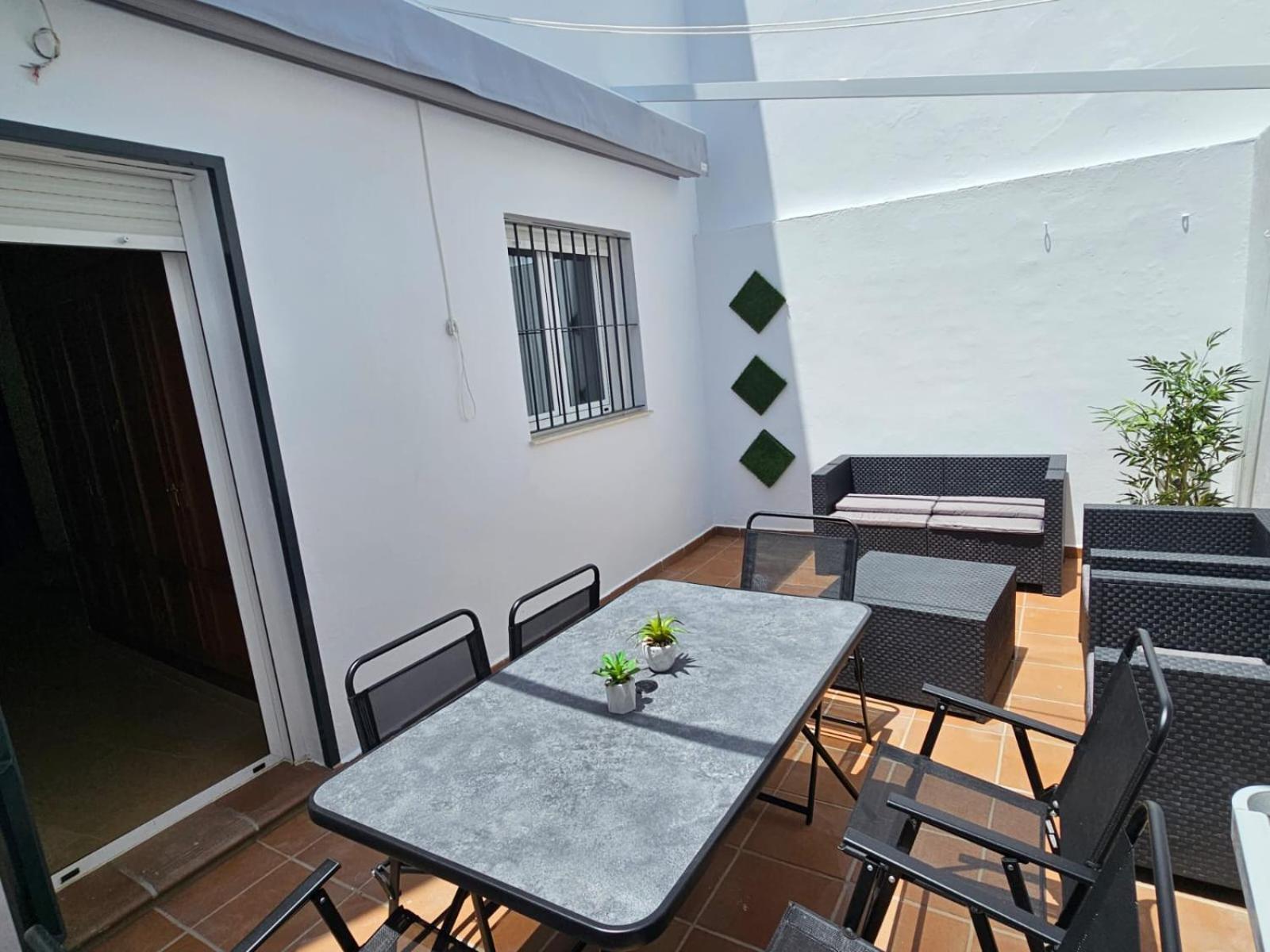 Terraza Chiclana Centro Ciudad Сasa de vacaciones Chiclana de la Frontera