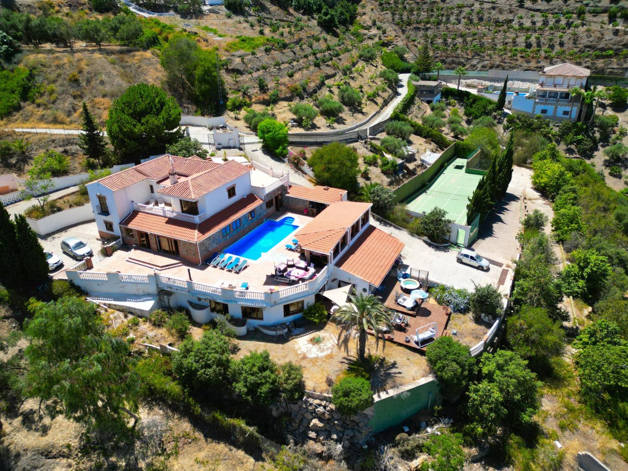 Casa Jane Large 7 Bed With Private Pool And Tennis Court * Torrox
