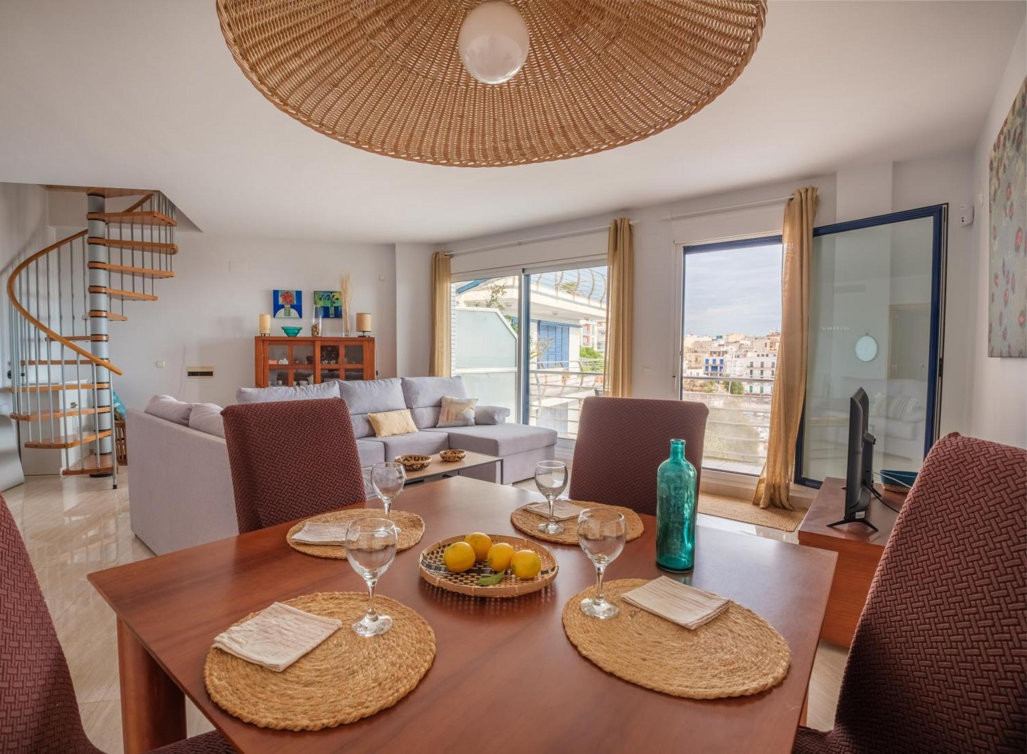 Atico Duplex Exclusivo Con Amplias Terrazas, Piscina Y Vistas Al Mar En Ametlla De Mar Apartment