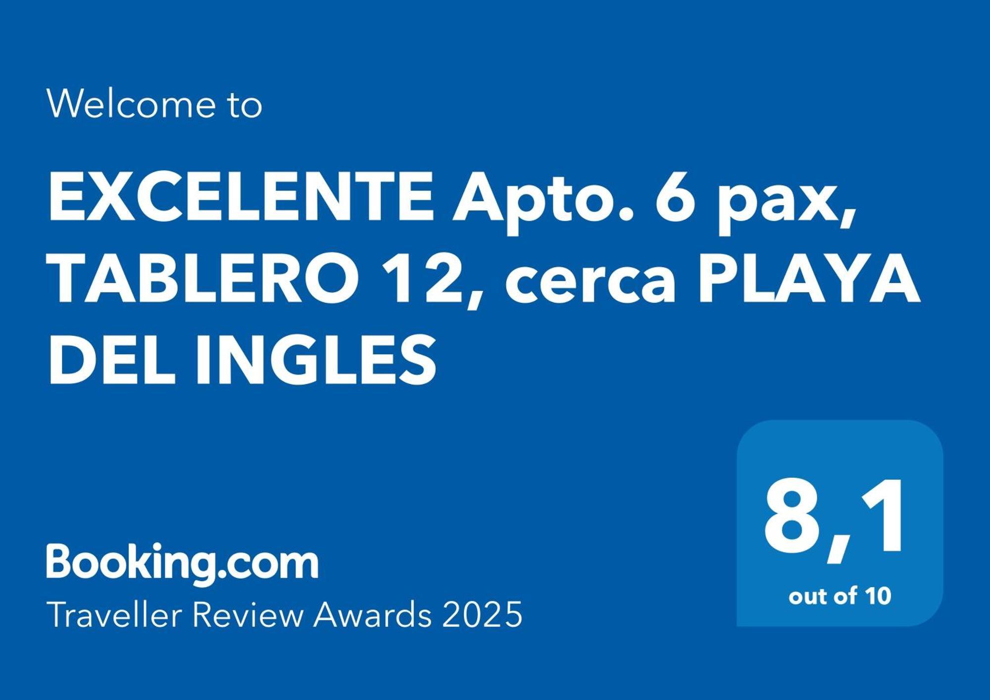 12, Excelente Apto 6 Pax Cerca Playa Del Ingles Apartment El Tablero (Las Palmas)