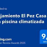 Alojamiento El Pez Casa Con Piscina Climatizada