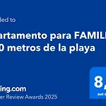 Apartamento para FAMILIAS a 50 metros de la playa