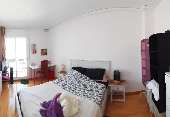 Habitacion Con Bano Y Terraza Privada Grande Y Luminosa