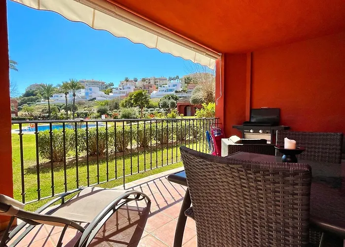 Pool View Golf Family Ground Floor Terrace With Barbecue In Mijas Costa