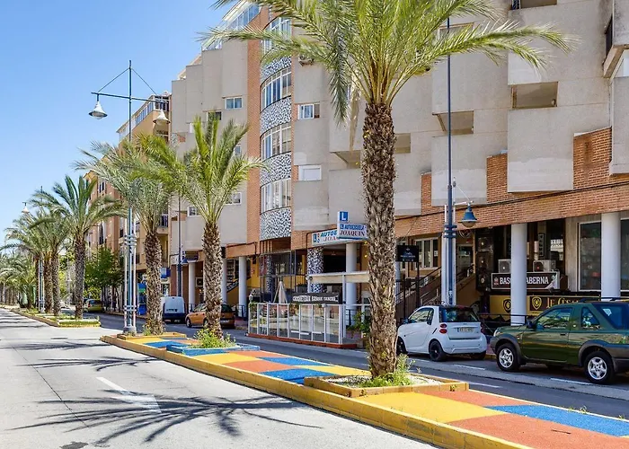Studio Apartment Santana Habaneras - 18 At Beach With Garage, Pool And Lift