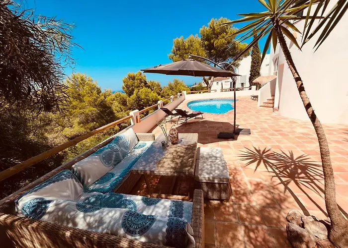 Ibiza Dream Villa Denia, Seaview, Pool, Bbq, Airco, Wifi