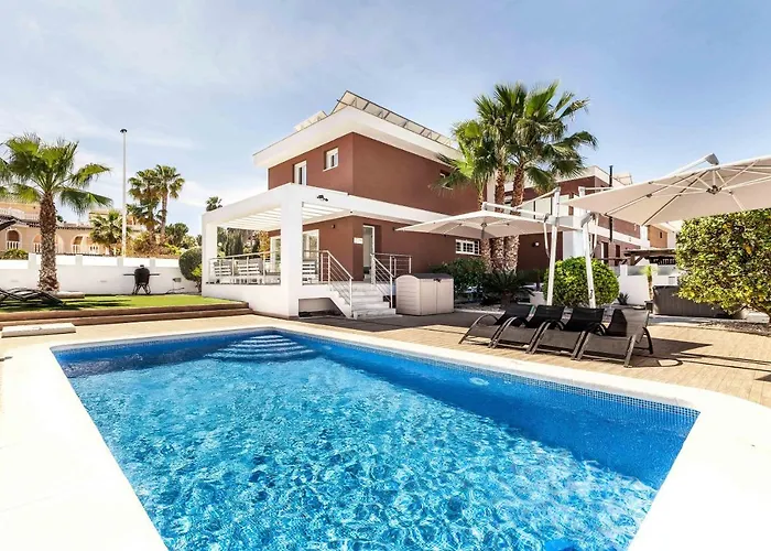 Casa Bos Orange Wellness Luxury Entire Villa Jacuzzi & Pool Gran Alacant Near Beach