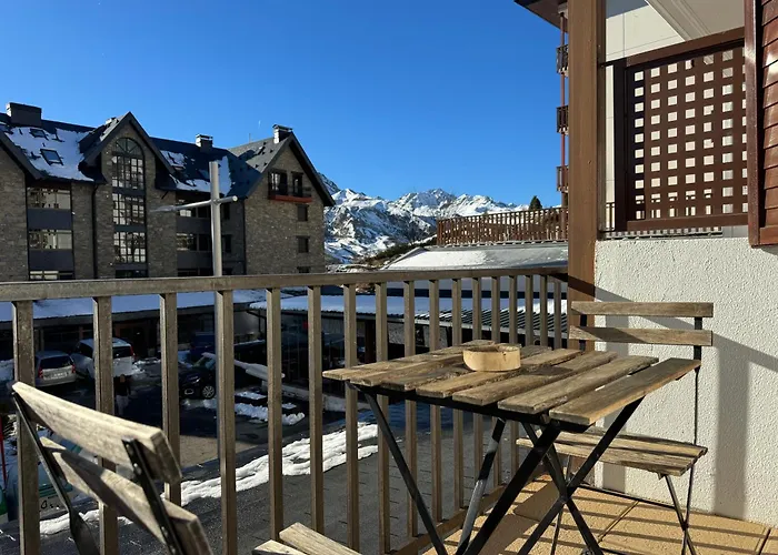 Estudio en Formigal con vistas a las pistas de esquí y garaje