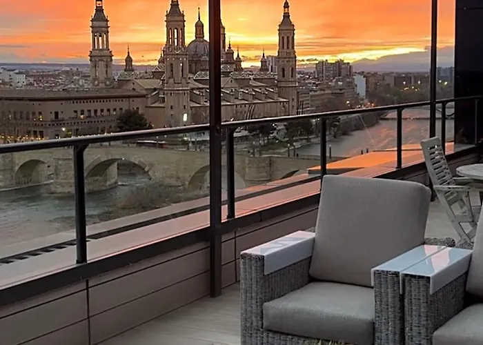 Atico Mejores Vistas Al Pilar Jacuzzi Y Garaje