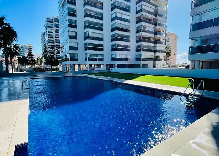 Apartamento En Primera Linea Con Vistas A La Playa Ensenada Del Esparto Del Residencial Vina Del Mar