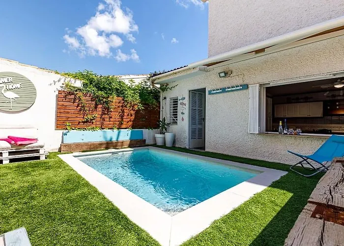 Rocamar Hhh Con Piscina Privada A 120M De La Playa 10 Pax