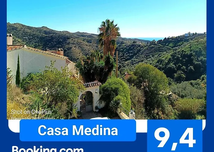 Casa Medina - Private Villa With Terrace And Sea View, 25 Minutes From Malaga