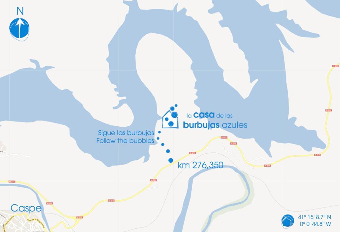 La Casa De Burbujas Azules Сasa de vacaciones Caspe