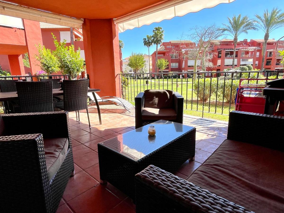 Apartment Pool View Golf Family Ground Floor Terrace With Barbecue In Costa