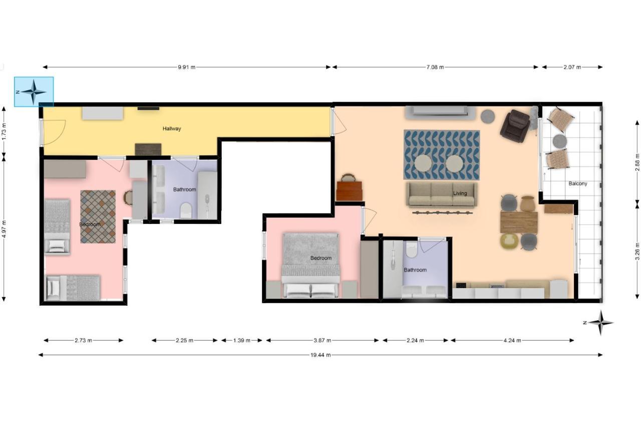 New 2br 100m-to-beach Free Parking Apartamento *