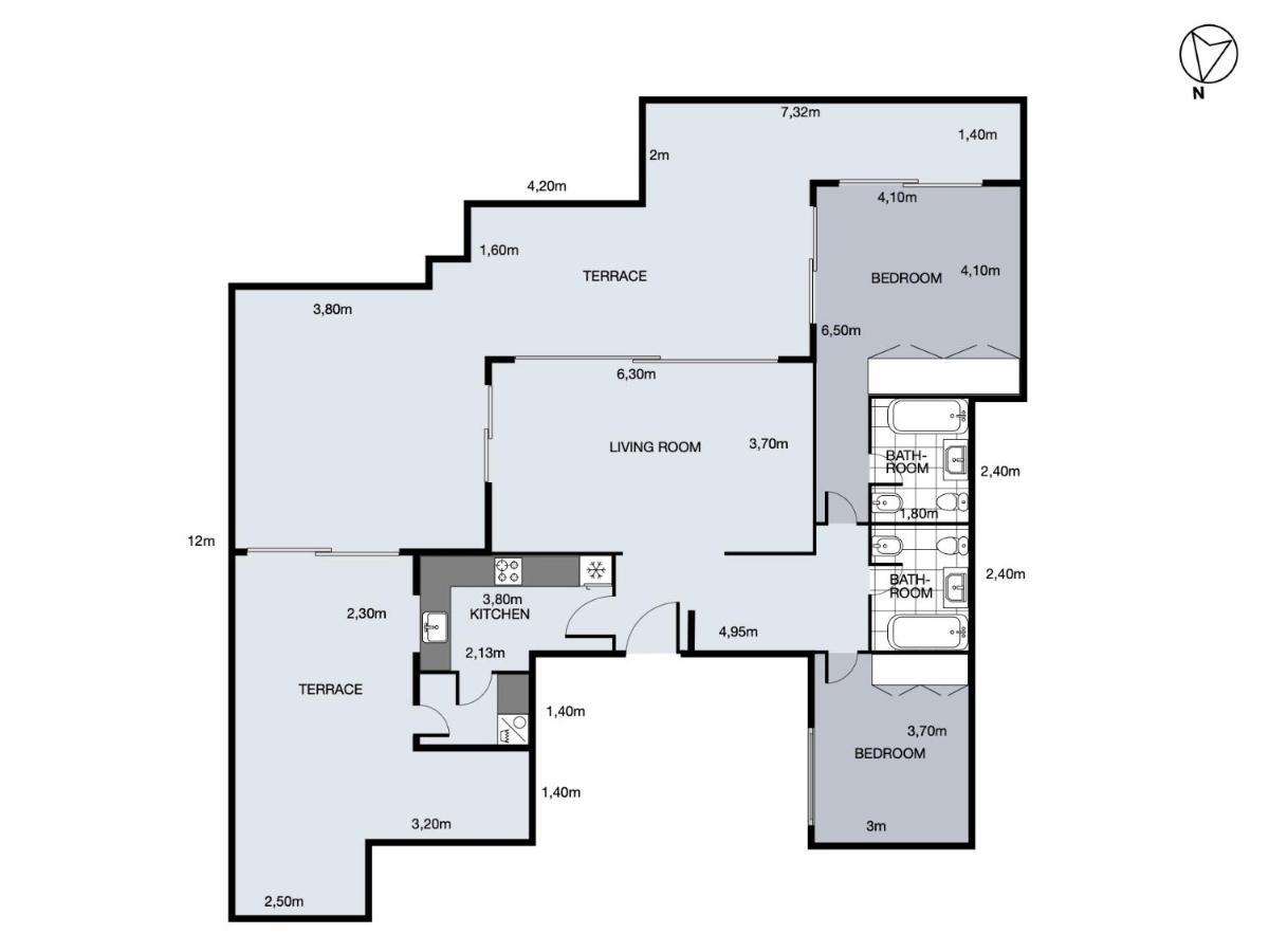 Sanders - Great Two-bedroom With Terrace *