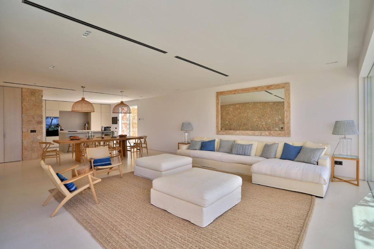 Contemporary Ibizan Cala Conta Dream Short Walk To San Jose Villa