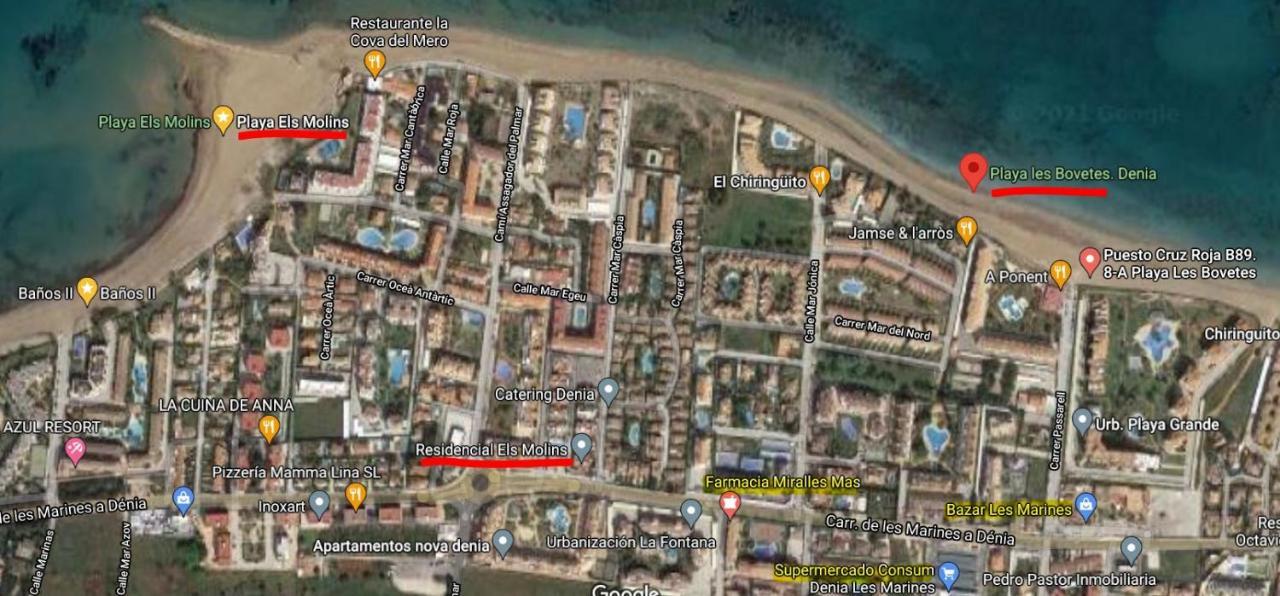 Els Molins Atico Con Azotea Privada A 500m De La Playa