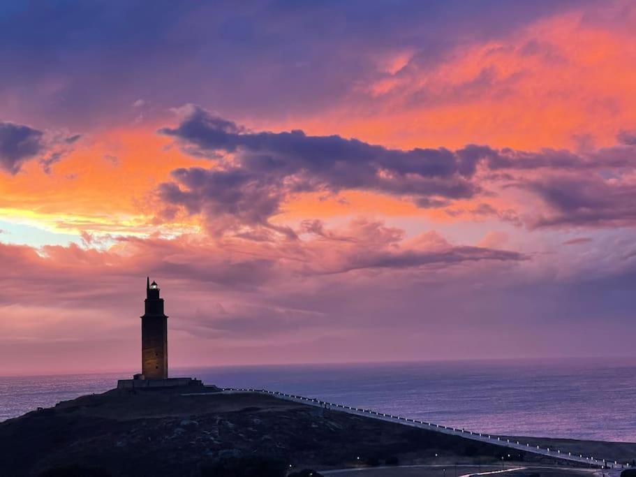 Atico Con Terraza Y Vistas Al Mar. Apartamento A Coruña