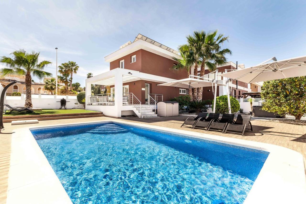 Casa Bos Orange Wellness Luxury Entire Jacuzzi & Pool Gran Alacant Near Villa Puerto Marino