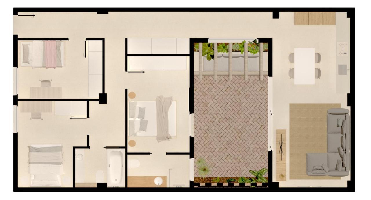 Agradable Casa Con Patio Interior. *