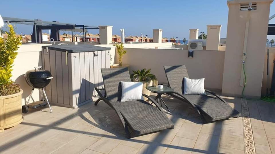 Higuericas Costa 222 Haerlig Takterrass Med Havsutsikt - Pool Och 250m Stranden Torre de la Horadada