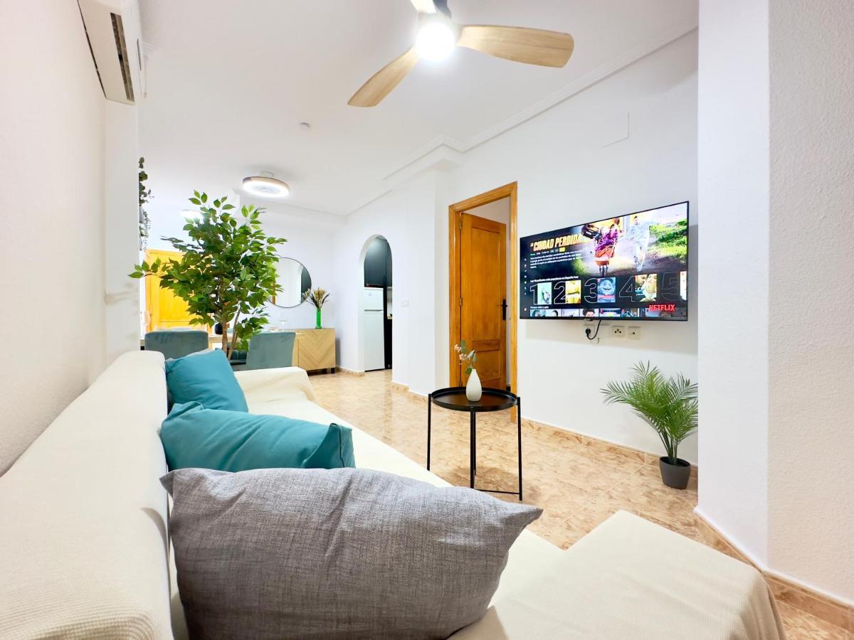 Playa Del Cura, 2 Min Zum Strand, Zentral, Kostenlos Parken Apartamento Torrevieja