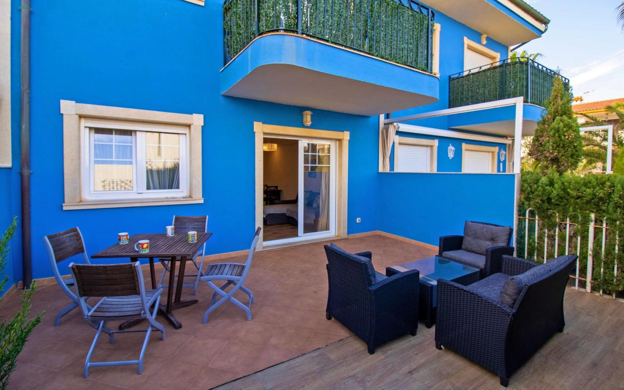 Apartamento Planta Baja Con Terraza Chill Out En Primera Linea Tres Playas *