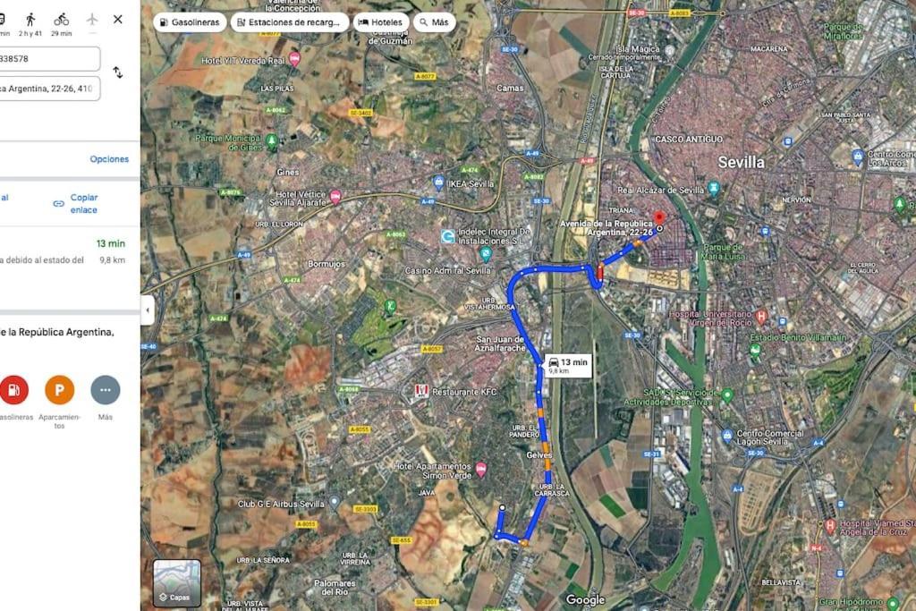 Сasa de vacaciones Gran A 13 Min De Sevilla Gelves