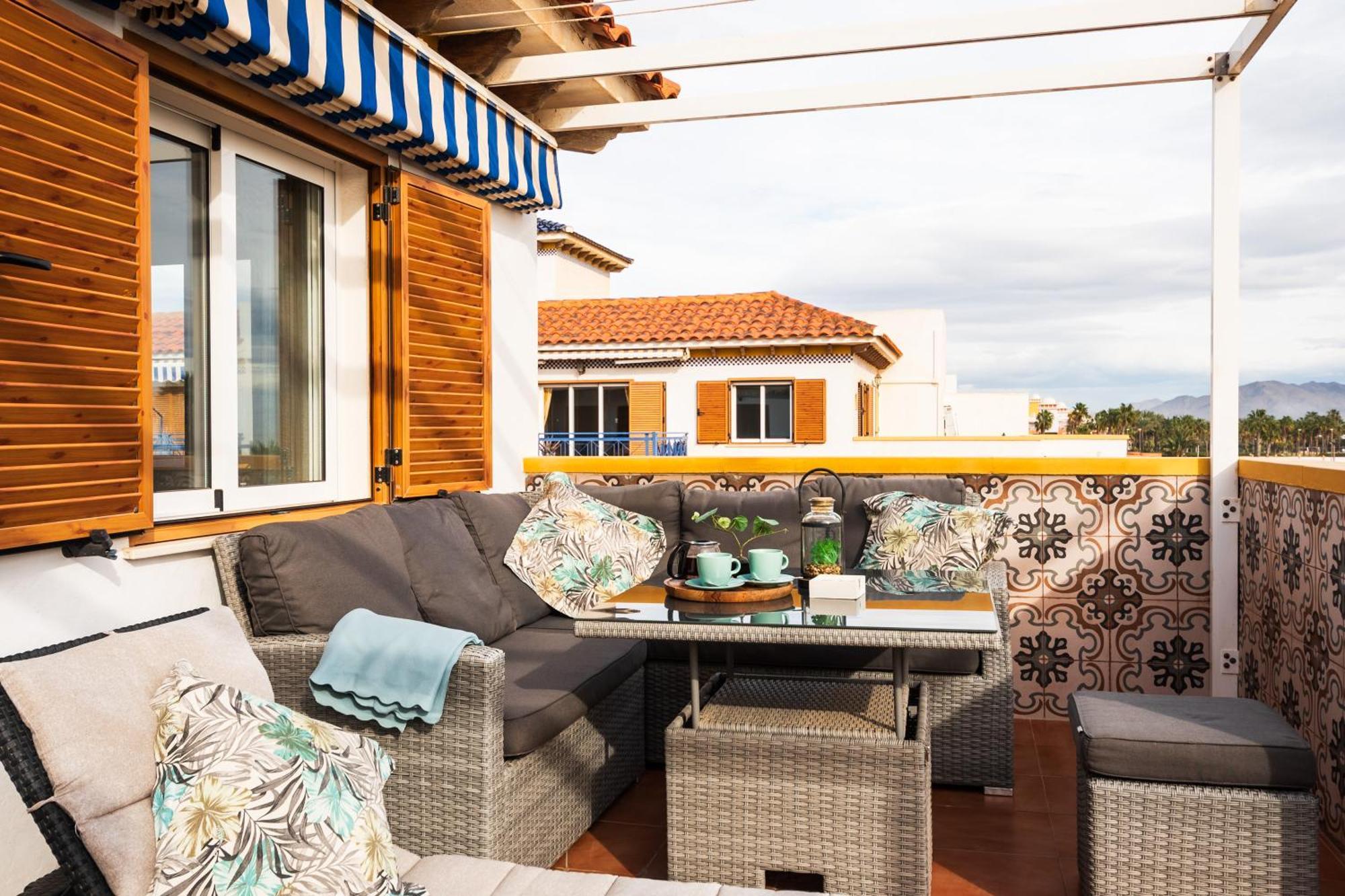 Atico De Lujo En Primera Linea 2 Balcones Con Vistas Al Mar, Playa Apartment Vera