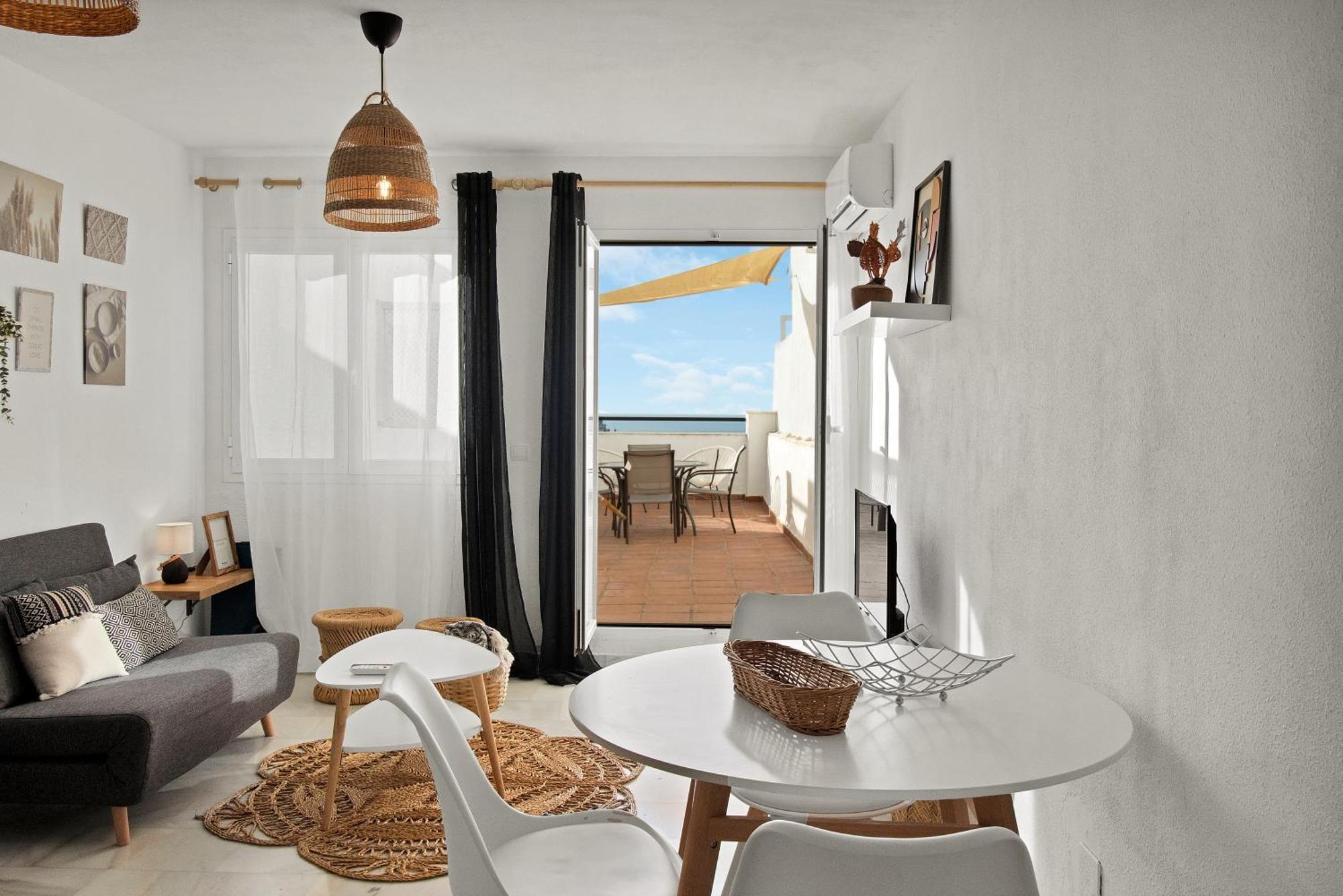 Duplex Estilo Boho Con Increible Terraza Y Vistas Al Mar En - Las Abejeras 609 Apartamento