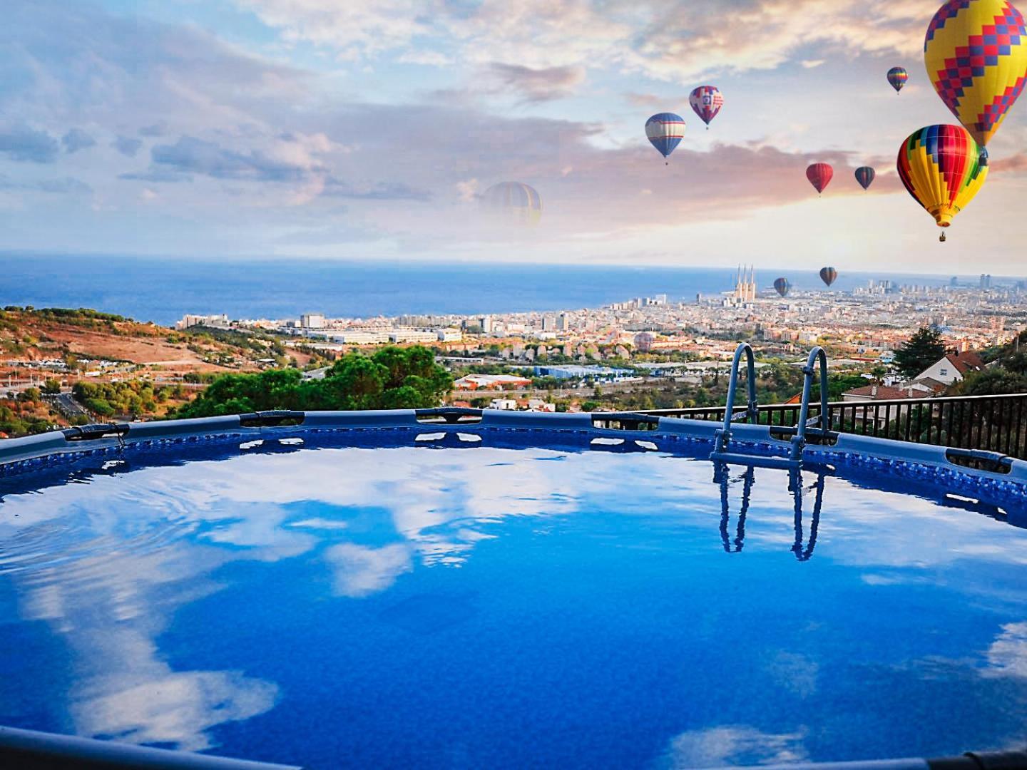 A+view Private Terrace Private Pool Family Fun Badalona
