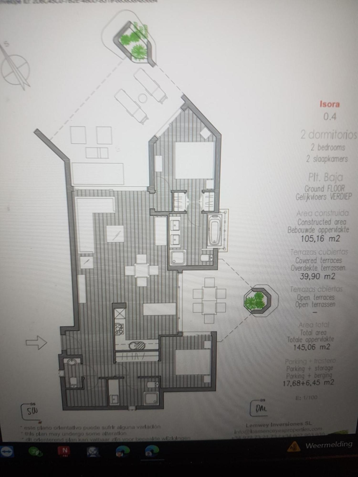 Apartment Palmmar Jardines New 2bedroom Isora 0-4 House 105m2 With Garden Palm-mar