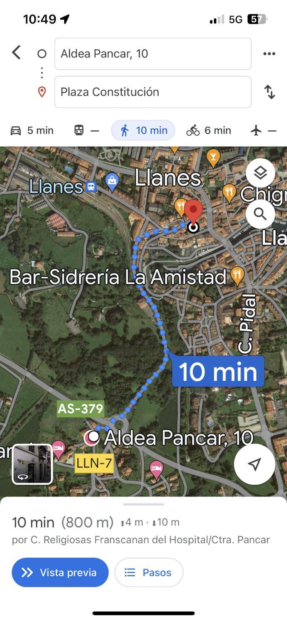 Pancarale-llanes 12pax * Llanes