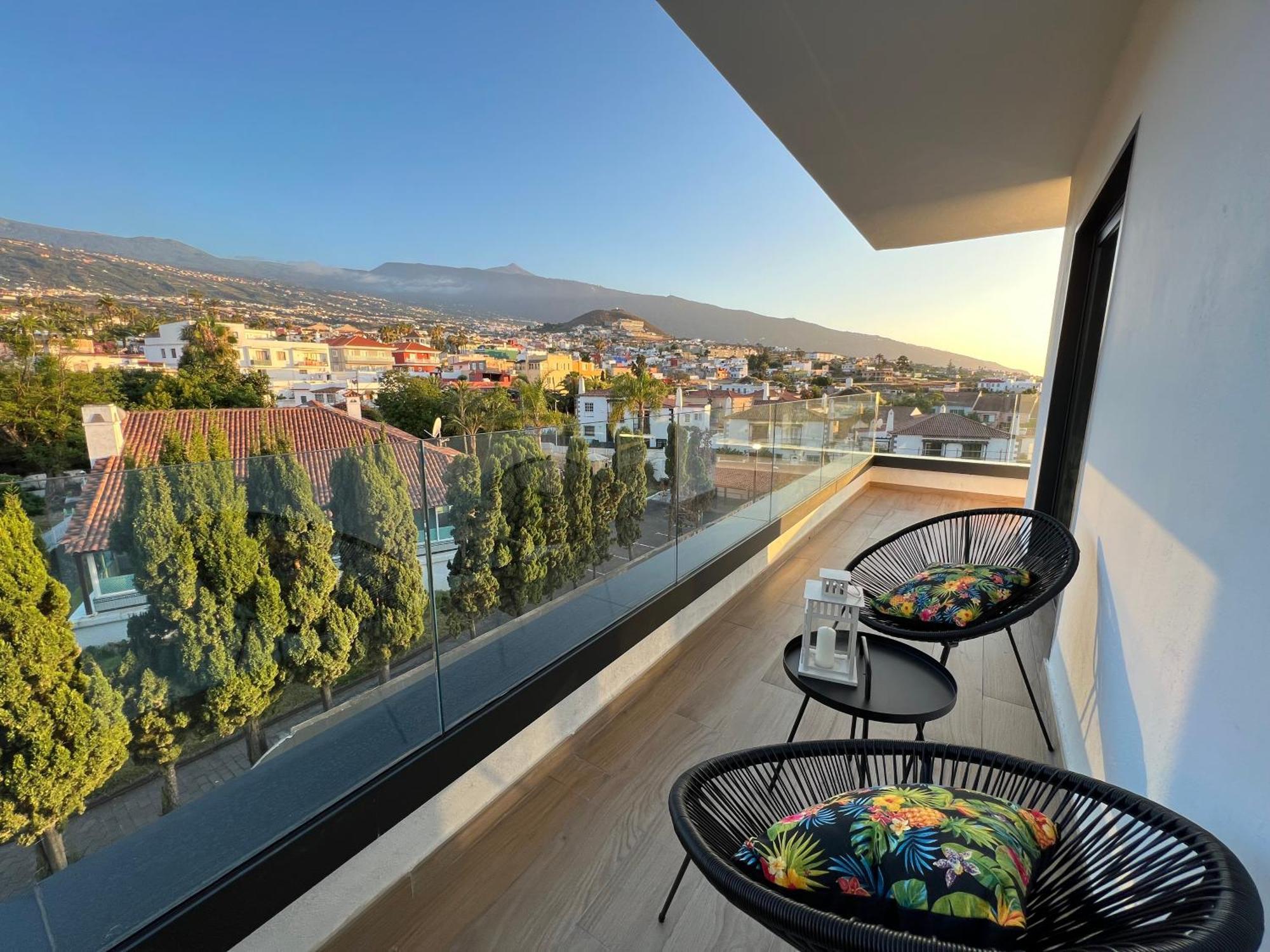 Apartamento Lujoso Completo, Piscina, Terraza Con Vistas Al Teide