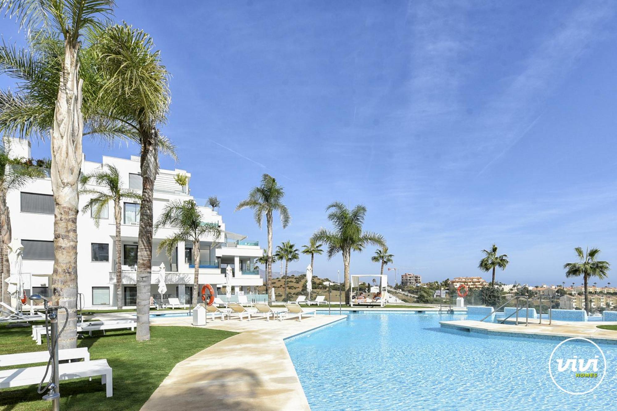 Vivi Homes - Olivera Pool, Sauna, Gym, Terrace & Sea View Apartment El Faro