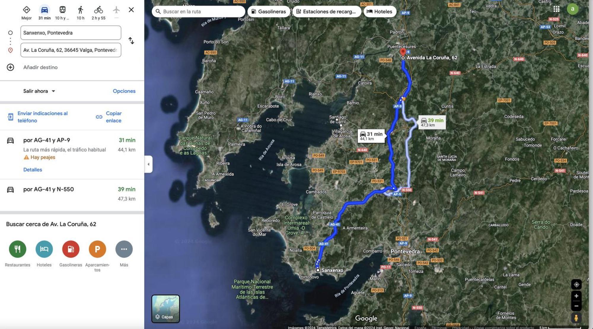 Valga Centro En Camino De Santiago * Pontevedra