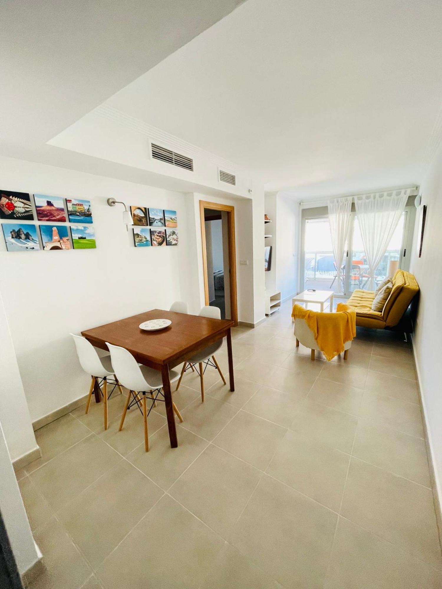 Apartamento En Primera Linea Con Vistas A La Playa Ensenada Del Esparto Del Residencial Vina Del Mar La Manga del Mar Menor
